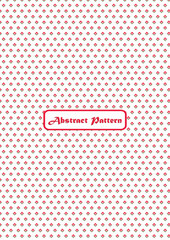 Red fabric pattern ready to use in textile industry