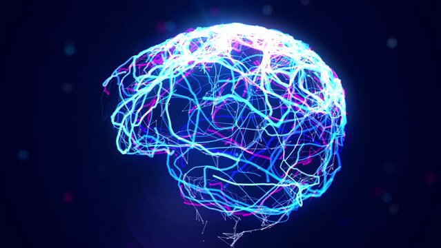 Colorful Brain animating in and out