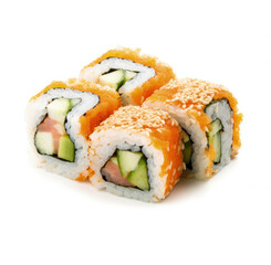 Maki sushi isolated on white