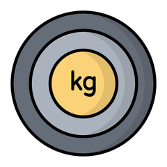 Weight Plate Line Color Icon