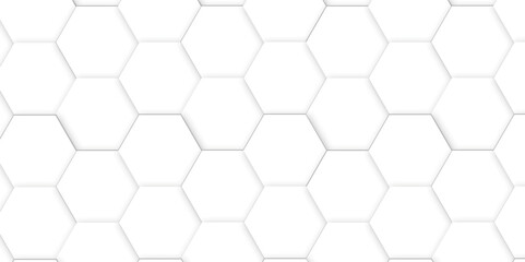 Abstract background with seamless pattern with hexagons . White soft light bubbles pattern of hydrogel balls as contemporary abstract background. White hexagon 3D background texture technology hexagon