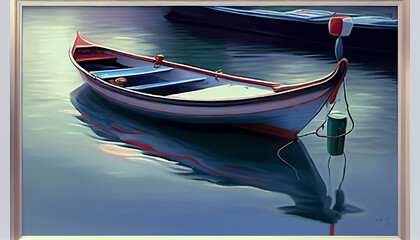 Generative AI boat on the water
