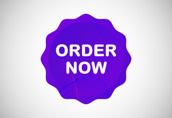 Order now button. Order now sign, key, push button, seal illustration design