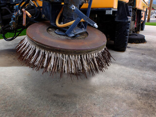Street Sweeper Brush Cleaning Streets Maintenance