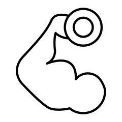 Obraz premium Workout Thin Line Icon