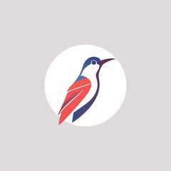 bird, woodpecker, logo, minimalist, vector