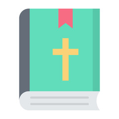 Fototapeta premium Bible Flat Icon