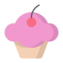 Cupcake Flat Icon
