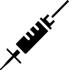 black syringe icon