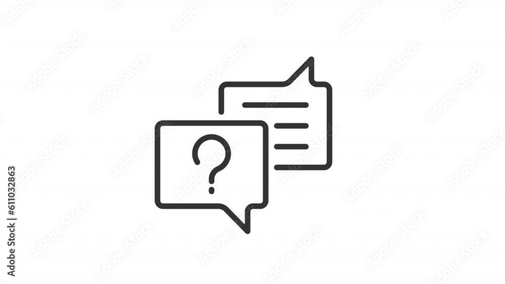 Poster customer request pixel perfect linear icon. client satisfaction. text messaging. chat communication.