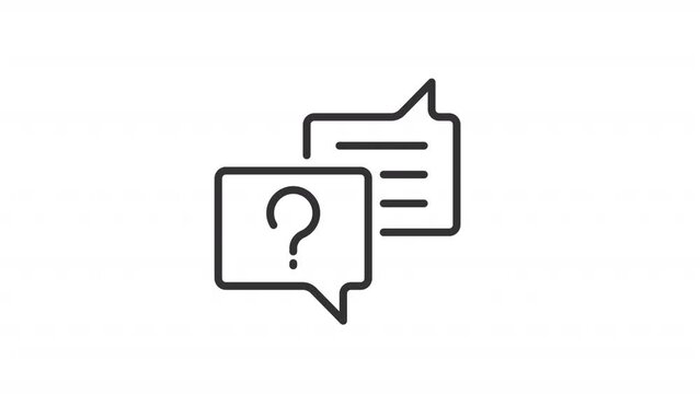 Customer request pixel perfect linear icon. Client satisfaction. Text messaging. Chat communication. Conversation bubble. Thin line illustration. Contour symbol
