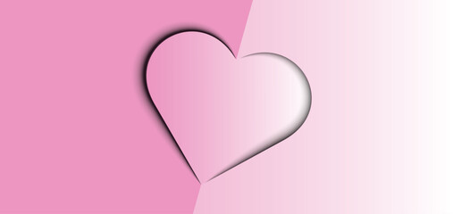 Valentine’s Day background. For products display presentation, website promotion poster. Vector illustration.