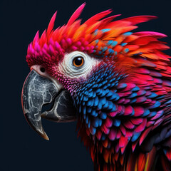 Obraz premium blue and yellow macaw ara with Ai Generated