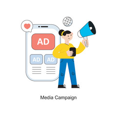 Business Marketing Flat Style Design Vector illustration. Stock illustration