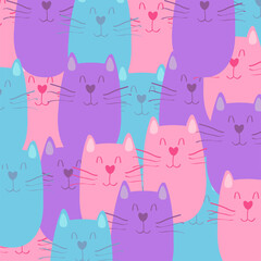pattern with cats