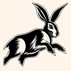 Mouse in black and white, drawing Elegant minimalist style, Illustration