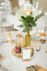 Décoration de table champêtre, mariage campagne