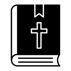 Obraz premium Bible Glyph Icon