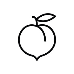 peach vector thin line icon
eps10.