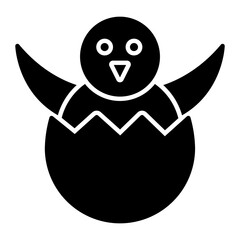 Chicken Glyph Icon