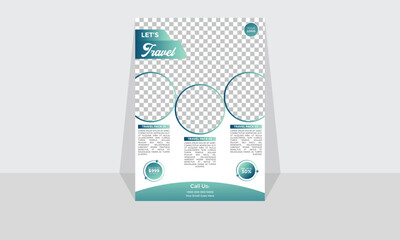 Modern Corporate and Creative Flyer Design Template Vertical Name Flyer Simple and Clean Green and Black white Business Flyer Vector Illustration Colorful Gradient Flyer Design Brochure Design Banner