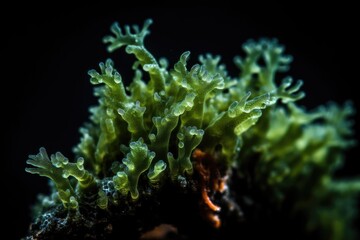 Algae, microalgae macro. biotechnology, science. Biofuel research process in laboratory. Generative AI