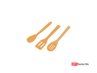 Spoon, Fork and Knife Icon vector sign isolated for graphic and web design. Spoon, Fork and Knife symbol template color editable on white background. vector illustration, Set of fork spoon