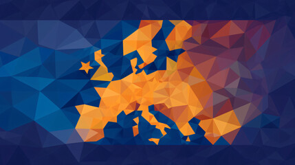 EU based Geometric Flag