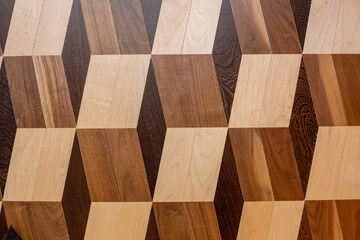Classic brown wood texture pattern interior background.