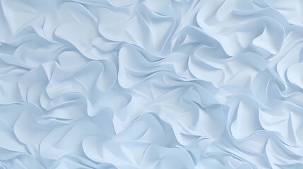 Obraz premium Light blue satin fabric, generative AI 
