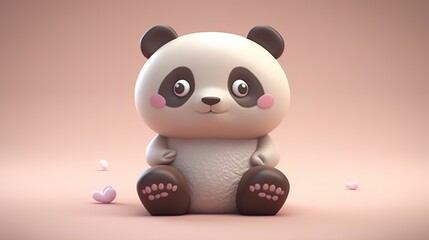 Giant panda. Generative AI
