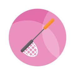 An icon of pool net in modern style, isolated on white background