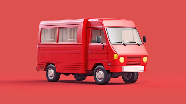 Fast delivery by scooter bike and van with mobile. E commerce concept. Generative Ai