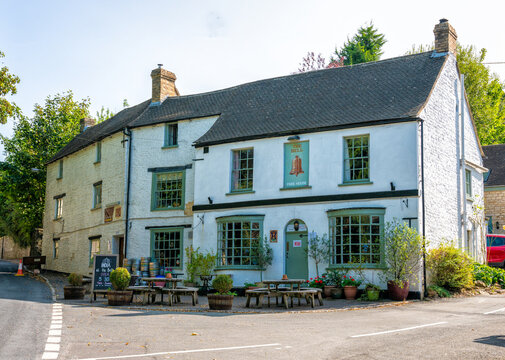 The Bell Public House in Avening, The Cotswolds, Gloucestershire, England, United Kingdom