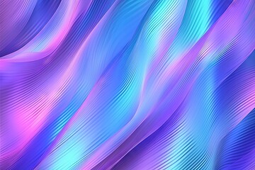 Fototapeta premium Aurora hologram gradient background with blue violet. A purple and blue background with wavy lines. Created with Generative Ai Technology