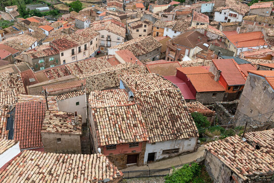 Rooftops of Cornago. The Rioja