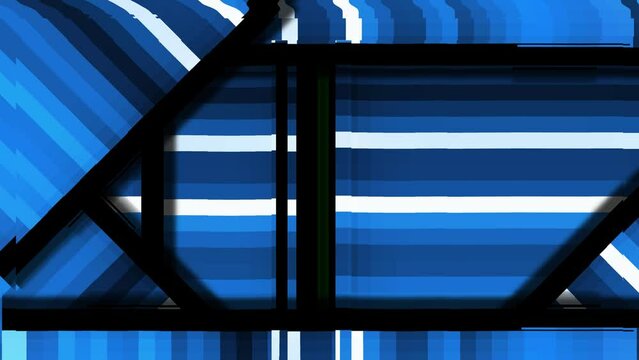  stylized abstract glitch animation. Modern video lines with green screen opener