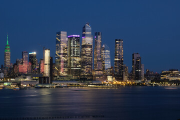 Hudson Yards New York City at night