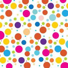 abstract seamless coloring polka dot pattern art.