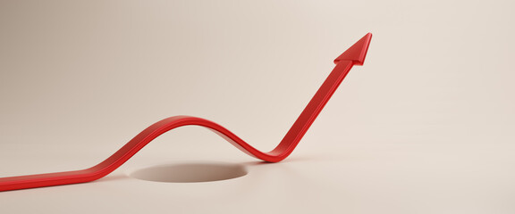 Avoid pitfall, adversity and risk. Risk avoidance in business concept or Risk management. Jump pass mistake or business failure,skill and creativity to solve problem concept, 3d render illustration