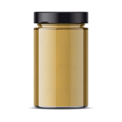Glass jar for butter or other canned food. Big size