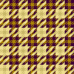 Houndstooth plaid pattern. Seamless background. Vector image.