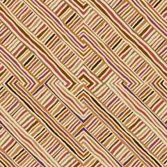 Seamless vector image. Beige herringbone geometric pattern . Tribal native style. Vector image