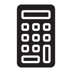 calculator glyph icon