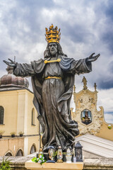 Fototapeta na wymiar Christ King Statue Jasna Gora Monastery Czestochowy Poland