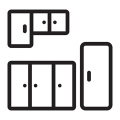 cabinet line icon