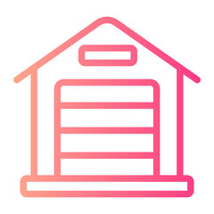 garage gradient icon