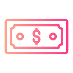 money gradient icon