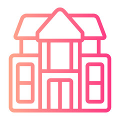 mansion gradient icon
