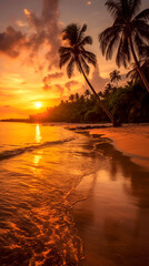 Fototapeta na wymiar Sonnenuntergang Caribic 